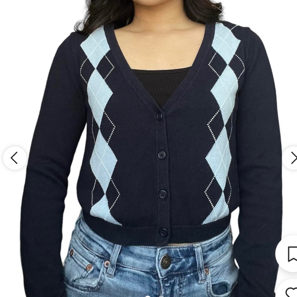 Brandy Melville John Galt Argyle Cardigan